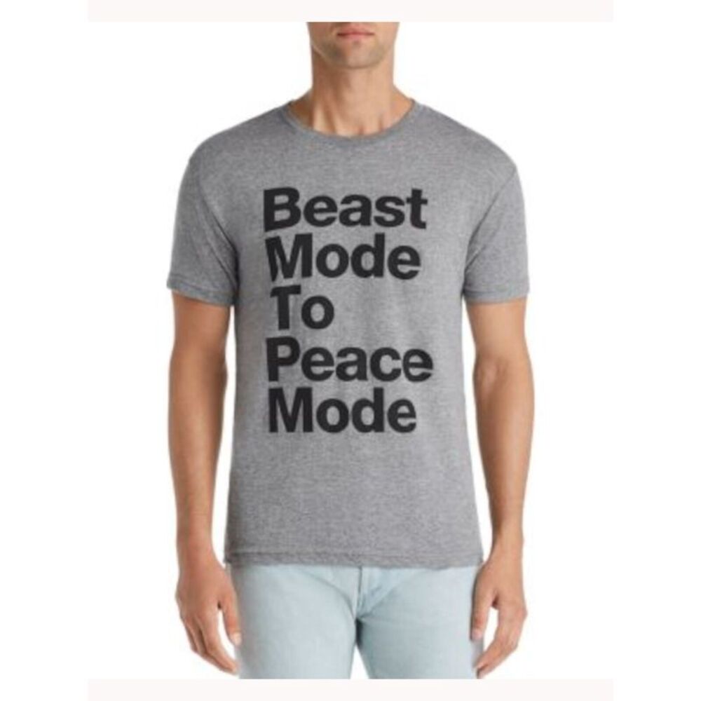 LET LOVE COLLECTION Mens Gray Heather T-Shirt M